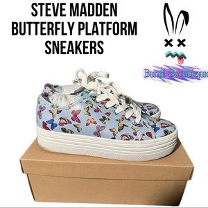 ❌SOLD ON VINTED❌Steve Madden Butterfly Platform Sneakers